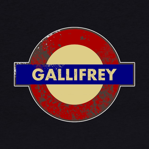 GALLIFREY METRO STATION SIGN by KARMADESIGNER T-SHIRT SHOP